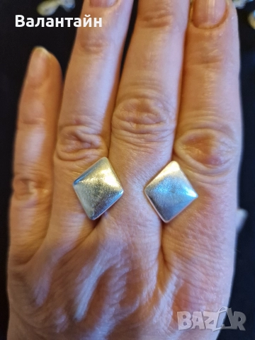 Сребърни Обеци- различни видове, снимка 11 - Обеци - 12269342