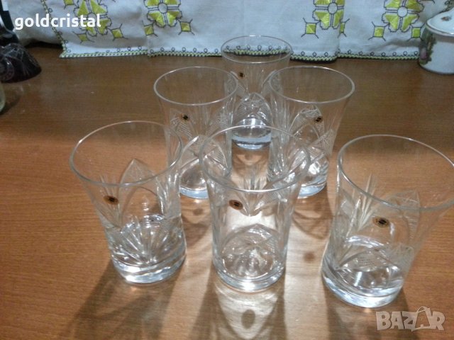 Кристални чаши за вода серия Зорница , снимка 9 - Антикварни и старинни предмети - 44465936
