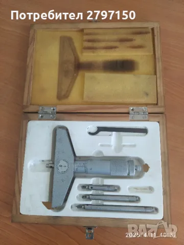 Микрометър дълбокомер 0-100 мм.