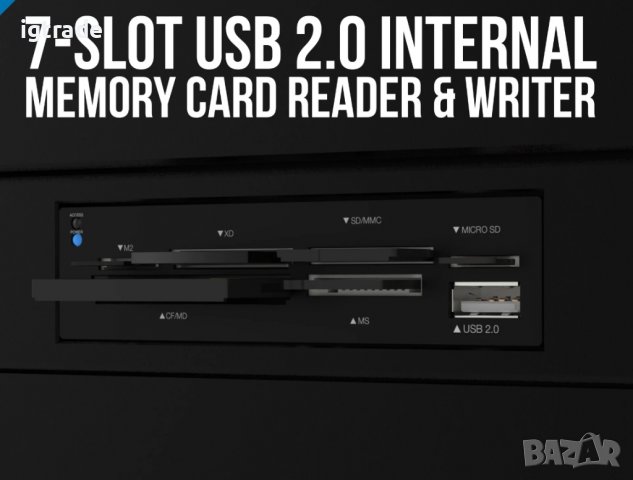 Вътрешен четец за карти памет - 7 в 1 , снимка 2 - Други - 39311938