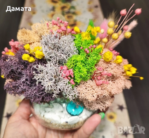 Различни видове кашпи със скандинавски мъх , снимка 18 - Декорация за дома - 45370583