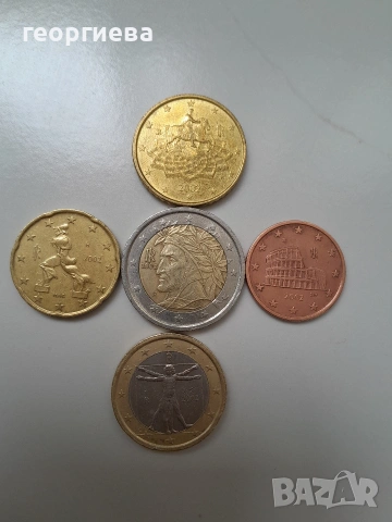 редки монети италия 2002