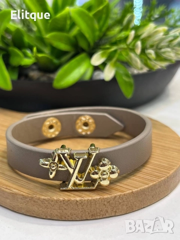 гривна от естествена кожа louis vuitton fendi prada , снимка 9 - Гривни - 52907656