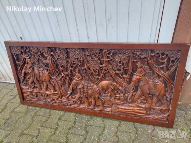 Много красива картина за стена- дърворезба , снимка 10 - Други ценни предмети - 40834291