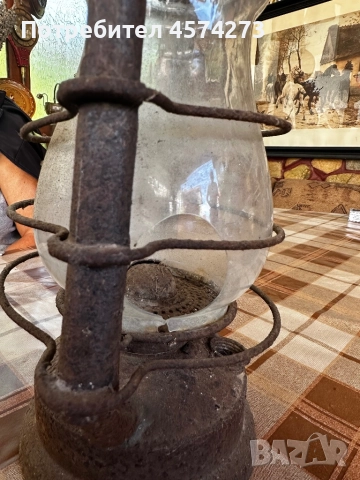 Стар немски газов фенер от Първата световна война