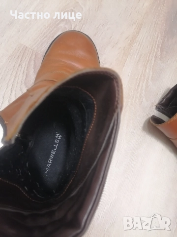 43н.Естествена кожа мъжки боти, стелка 28 см. , снимка 6 - Мъжки боти - 52974415