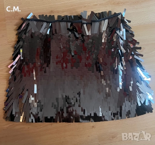 Zara пола с пайети, снимка 3 - Поли - 52475347