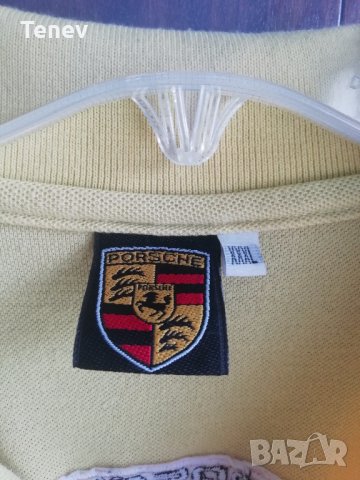 Оригинална жълта тениска Порше Porsche Polo Vintage 3XL, снимка 4 - Тениски - 33970681