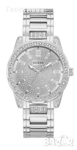 Часовник Guess, инокс с кристали