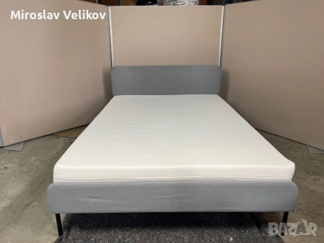 ИКЕА Спалня SLATTUM 140/200 с матрак ÅBYGDA в перфектно състояние , снимка 1