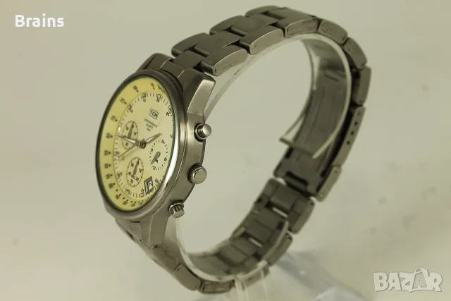 Мъжки Стоманен Часовник TCM Quartz Chronograph Germany, снимка 5 - Мъжки - 55736716