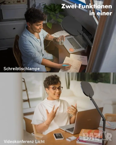 Професионална LED настолна лампа 15W с тъч контрол и защита за очите, снимка 6 - Лед осветление - 53290828