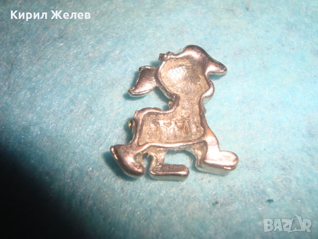 СТАРО ПОСРЕБРЕНО МЕДНО КУЧЕНЦЕ ФИГУРКА с ИНКРУСТИРАНИ ЦВЕТНИ КАМЪЧЕТА ОЛИВИН 5523, снимка 5 - Колекции - 35663991