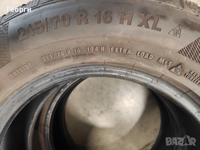 2бр. зимни гуми 215/70/16 Continental, снимка 5 - Гуми и джанти - 52505289