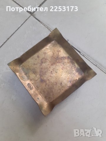 Стар бронзов пепелник, снимка 1