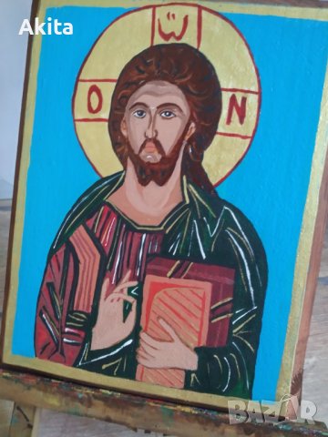 Икона на Исус Христос, снимка 2 - Икони - 41119293