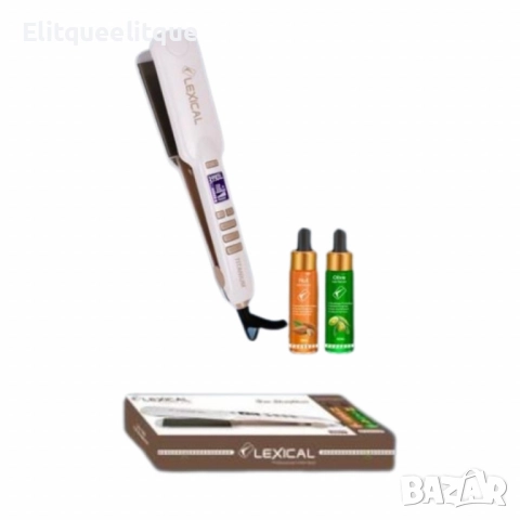 Преса за коса Lexical с подарък 2 шишента серум за коса с витамин C, снимка 4 - Преси за коса - 52187264