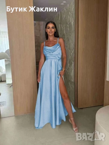 Дамска елегантна рокля с камъни, снимка 3 - Рокли - 52286101