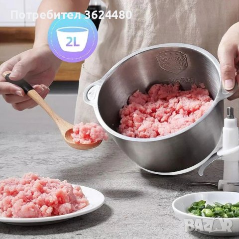 BioloMix Електрически робот - месомелачка, снимка 6 - Други стоки за дома - 40041005