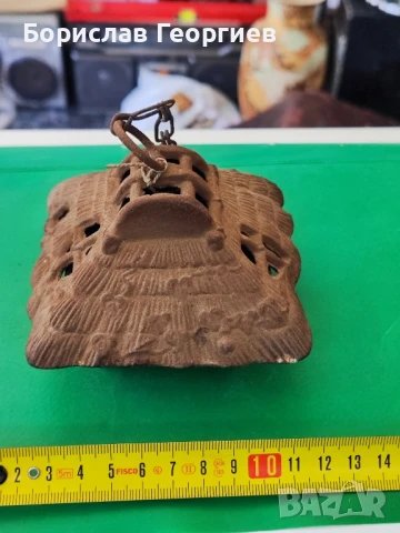 Старо японско чугунено звънче, снимка 6 - Антикварни и старинни предмети - 50890876