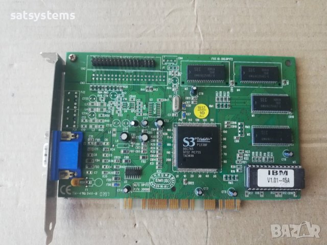 Видео карта S3 Trio64V+ IBM DXLDP172 2MB PCI