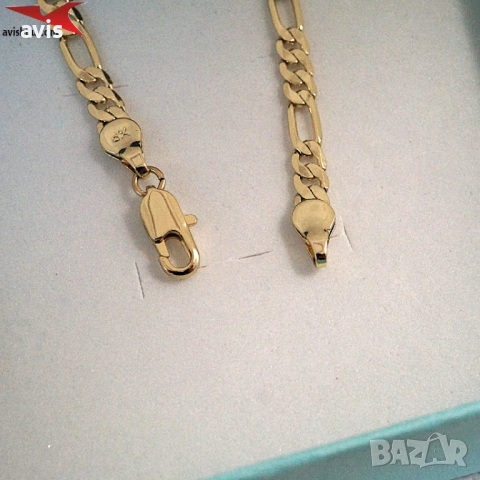 Синджир с 14К златно покритие 254572, снимка 3 - Колиета, медальони, синджири - 53010324