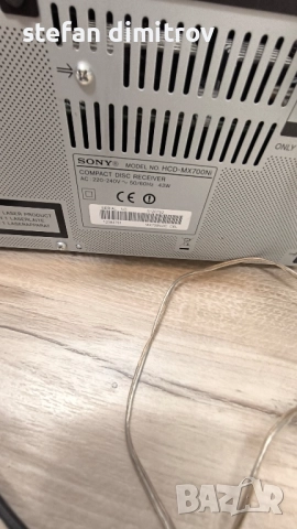Sony HCD-MX700Ni WiFi S-Master Micro 100W Receiver, снимка 14 - Аудиосистеми - 52031761