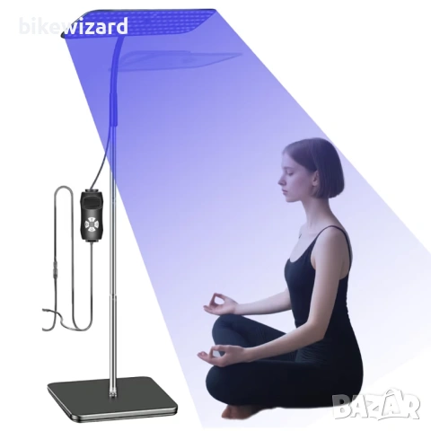 Преносима лампа за тен 50W с прибираща се основа – за лице и тяло НОВА