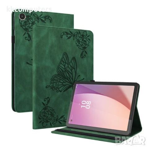 Lenovo Tab M8 4th Gen TB-300FU Butterfly Flower Кожен Калъф и Протектор, снимка 2 - Калъфи, кейсове - 51164979