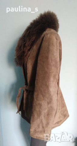 Луксозен дамски кожух от естествена кожа с косъм / Real Toscana fur, снимка 6 - Палта, манта - 36166699
