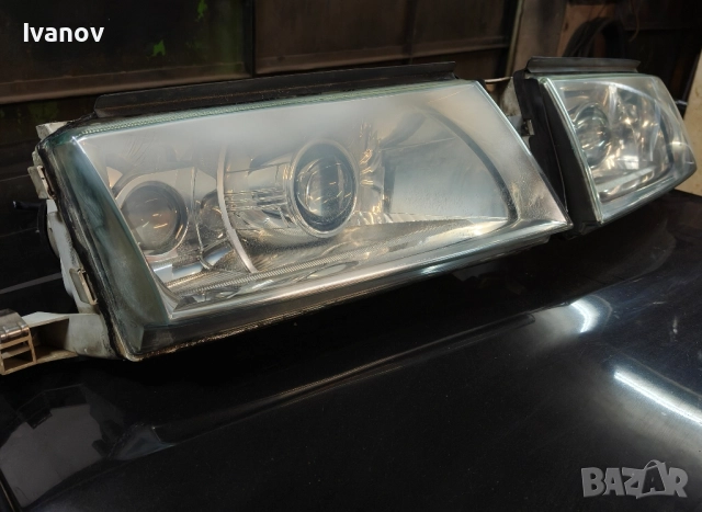 Фарове за Skoda Octavia mk1 фейс с вградени 3" bi-led прожекторни лупи , снимка 2 - Части - 52046206