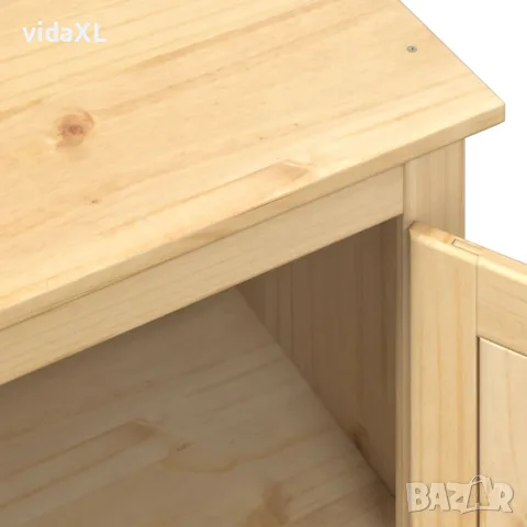 vidaXL Гардероб "Corona" 76x50x170 см бор масив, снимка 7 - Гардероби - 56147447