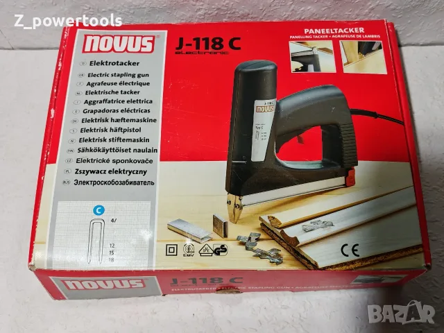 Електрически такер Novus J-118 C Electronic – Перфектно състояние, снимка 5 - Такери - 56057758