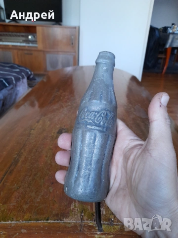 Стара метална отливка бутилка Кока Кола,Coca Cola, снимка 3 - Други ценни предмети - 53861700