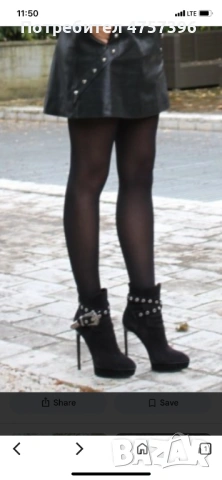 Оригинални Saint Laurent, снимка 4 - Дамски боти - 53741625