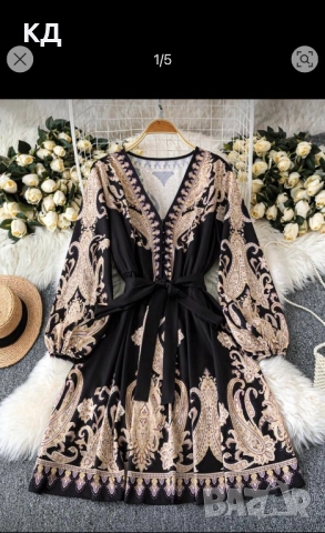 Макси рокли- голям размер 3ХЛ, снимка 7 - Рокли - 52882830