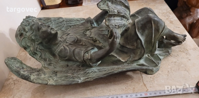 бронзова фигура статуетка пано Ангел, снимка 2 - Статуетки - 52797093