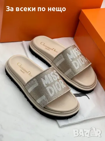 Miss Dior Дамски Чехли Мис Диор - Налични Различни Цветове Код E279, снимка 3 - Чехли - 50415494