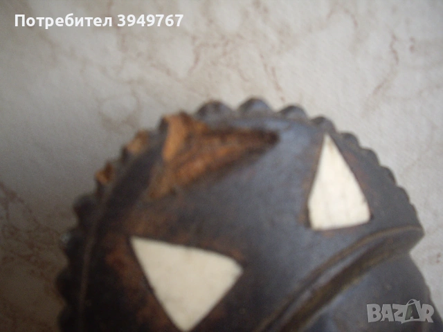 Стара дървена статуетка ., снимка 5 - Антикварни и старинни предмети - 53862666