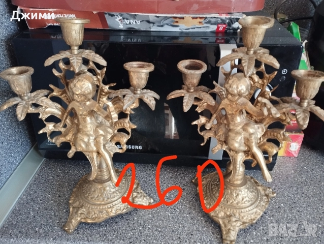 различни баварски бронзови свещници, снимка 8 - Антикварни и старинни предмети - 39305702