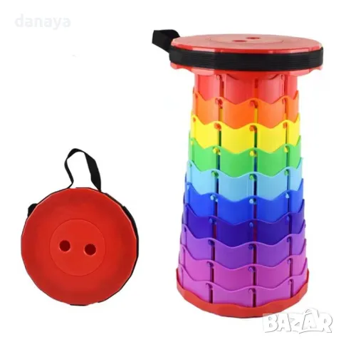 4564 Сгъваема табуретка с регулируема височина, снимка 11 - Спортна екипировка - 45035491