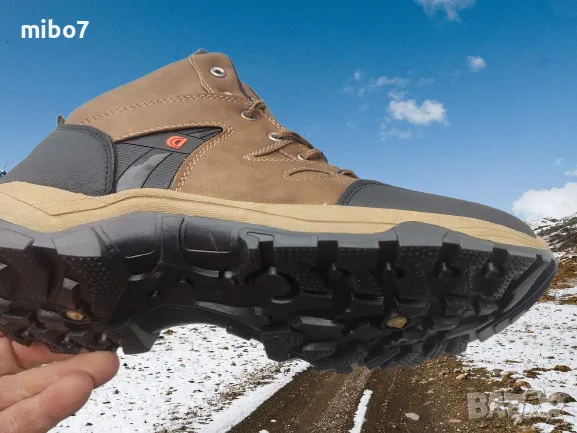 Мъжки зимни боти с топъл хастар в кафяво -Caidai., снимка 5 - Мъжки боти - 48273784
