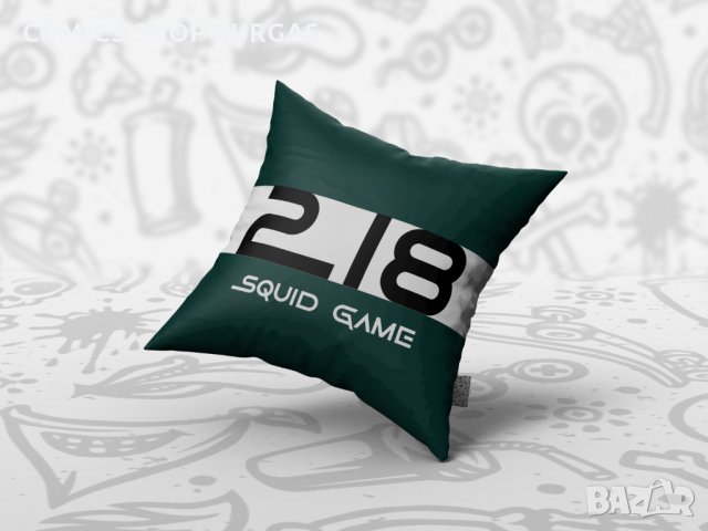 Декоративна възглавница SQUID GAME, снимка 14 - Възглавници - 34738907