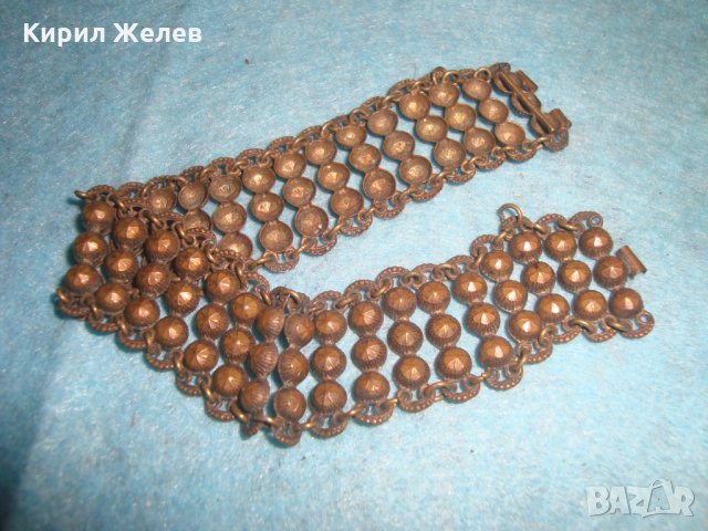 19 ВЕК ВЪЗРОЖДЕНСКА БРОНЗОВА ОРНАМЕНТИРАНА ЕТНОГРАФСКА ГРИВНА МАЙСТОРСКА РАБОТА НАКИТ за НОСИЯ 25319, снимка 11 - Антикварни и старинни предмети - 34806247