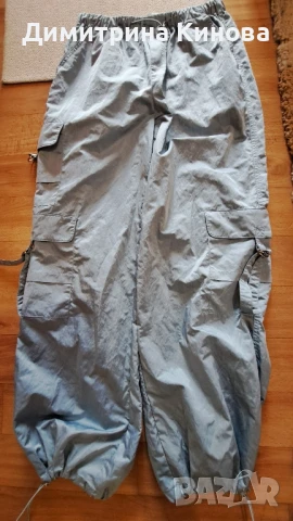 панталон сатен ,светло син ,размер s, снимка 4 - Панталони - 50534423