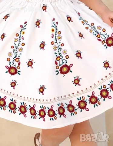 4-5г Нова Красива детска рокля с фолклорни мотиви , снимка 3 - Детски рокли и поли - 51181683