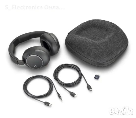 Професионални слушалки Poly Voyager Surround 80 чисто нови, пълен комплект