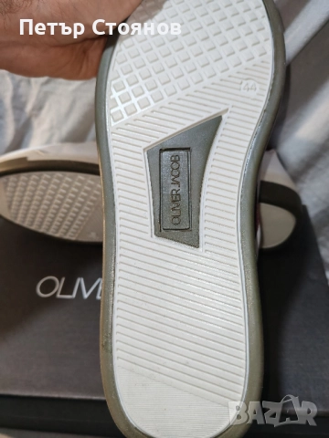 Стилни мъжки сникърси от естествена кожа Oliver Jacob №44, снимка 10 - Спортно елегантни обувки - 52522824