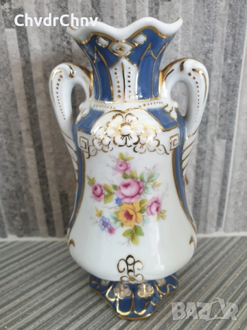 7бр серия Royal Dux Bohemia 14см/Роял Дюкс Бохемия стара малка порцеланова ваза/мини-вазичка, снимка 2 - Вази - 51441216