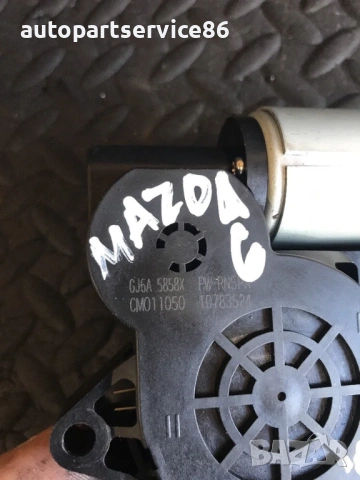 Мотор за стъкло за задна лява врата RHD за Mazda 6 (2002-2006) GJ6A5858X, снимка 2 - Части - 53714475